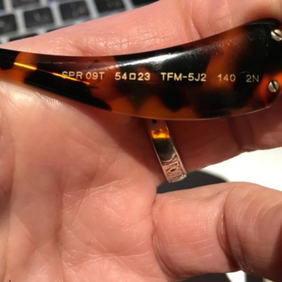 Auc New Prada Butterfly TORTOISE/GOLD Sunglasses - Picture 5 of 9